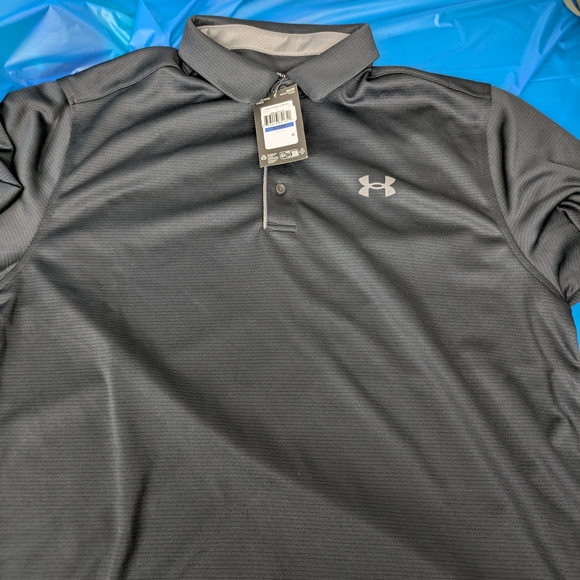 Under Armour Men's Black Polo - Picture 1 of 4